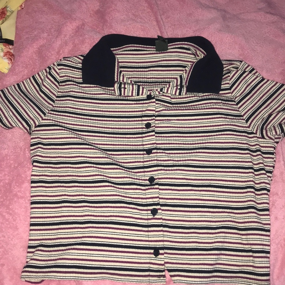 button up t-shirt